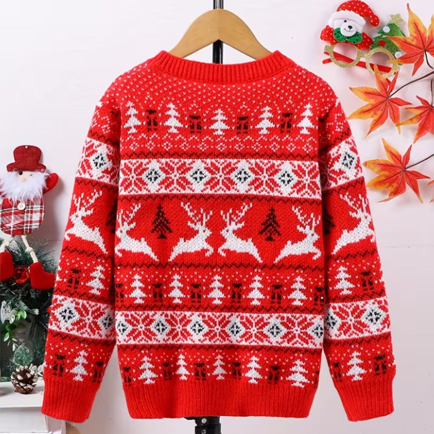 Classic Reindeer Christmas Sweater | Revangiol
