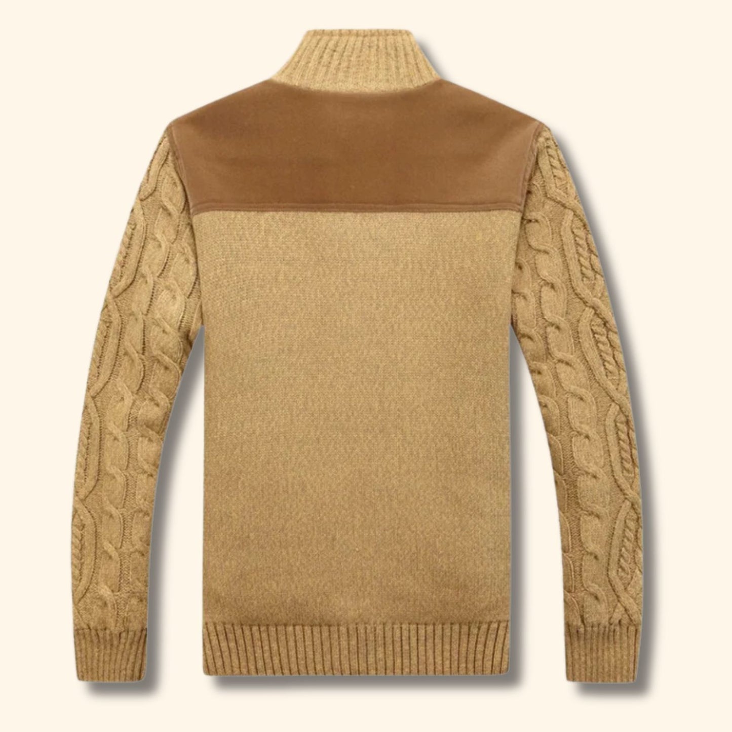 Sherpa Cable Knit Cardigan | Revangiol