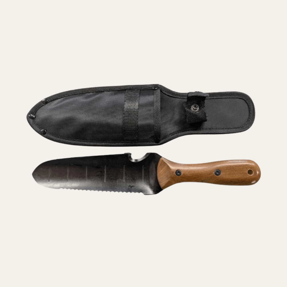 Premium Stainless Steel Gardening Knife with Walnut Grip | Revangiol