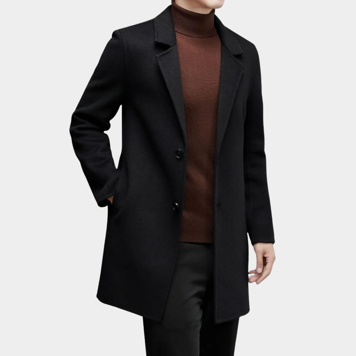 Modern Tailored Wool Over Coat | Revangiol