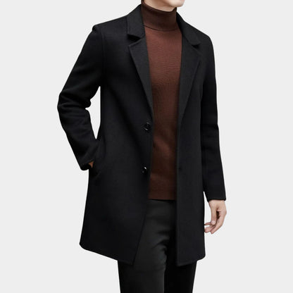 Modern Tailored Wool Over Coat | Revangiol
