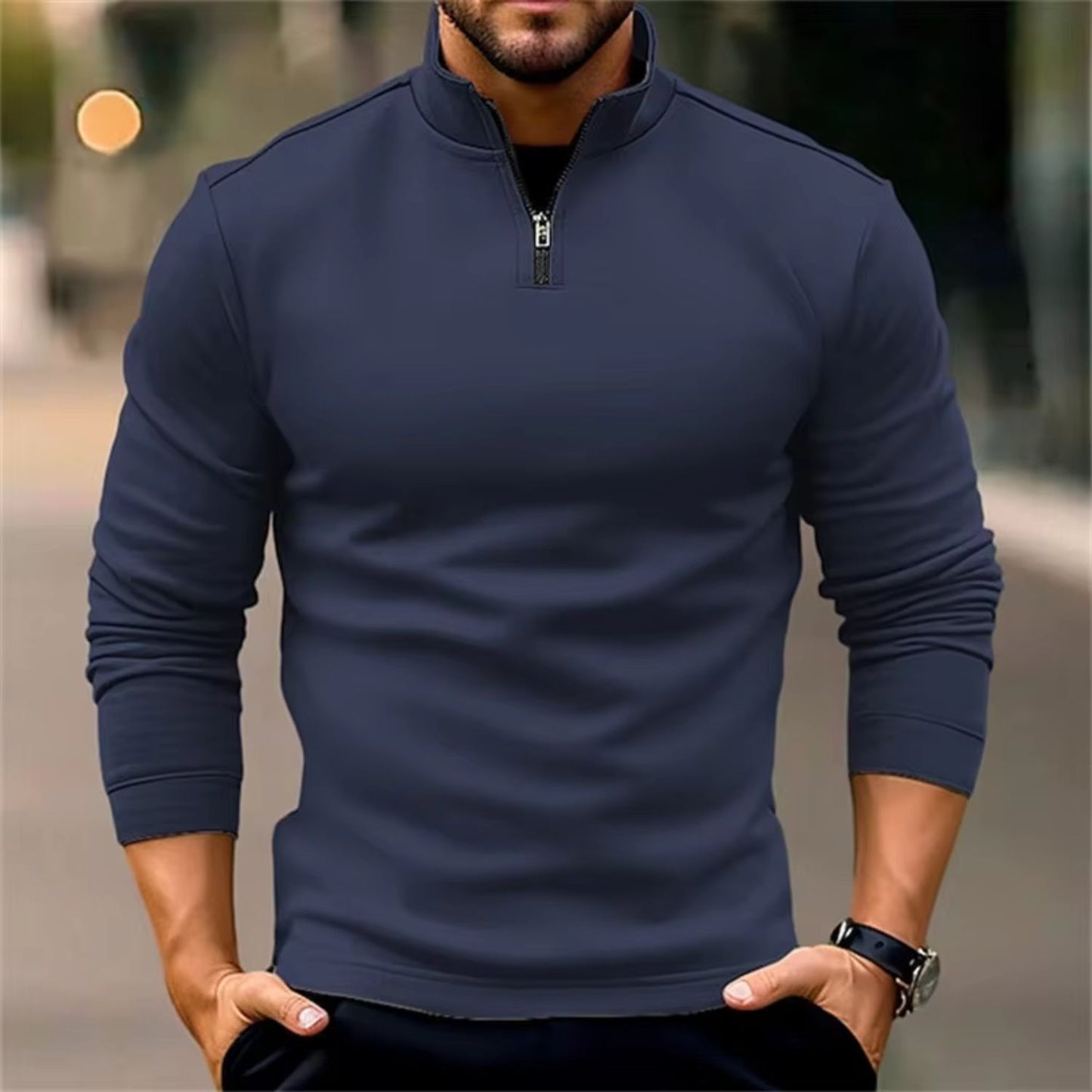Quarter-Zip Essential Sweater | Revangiol
