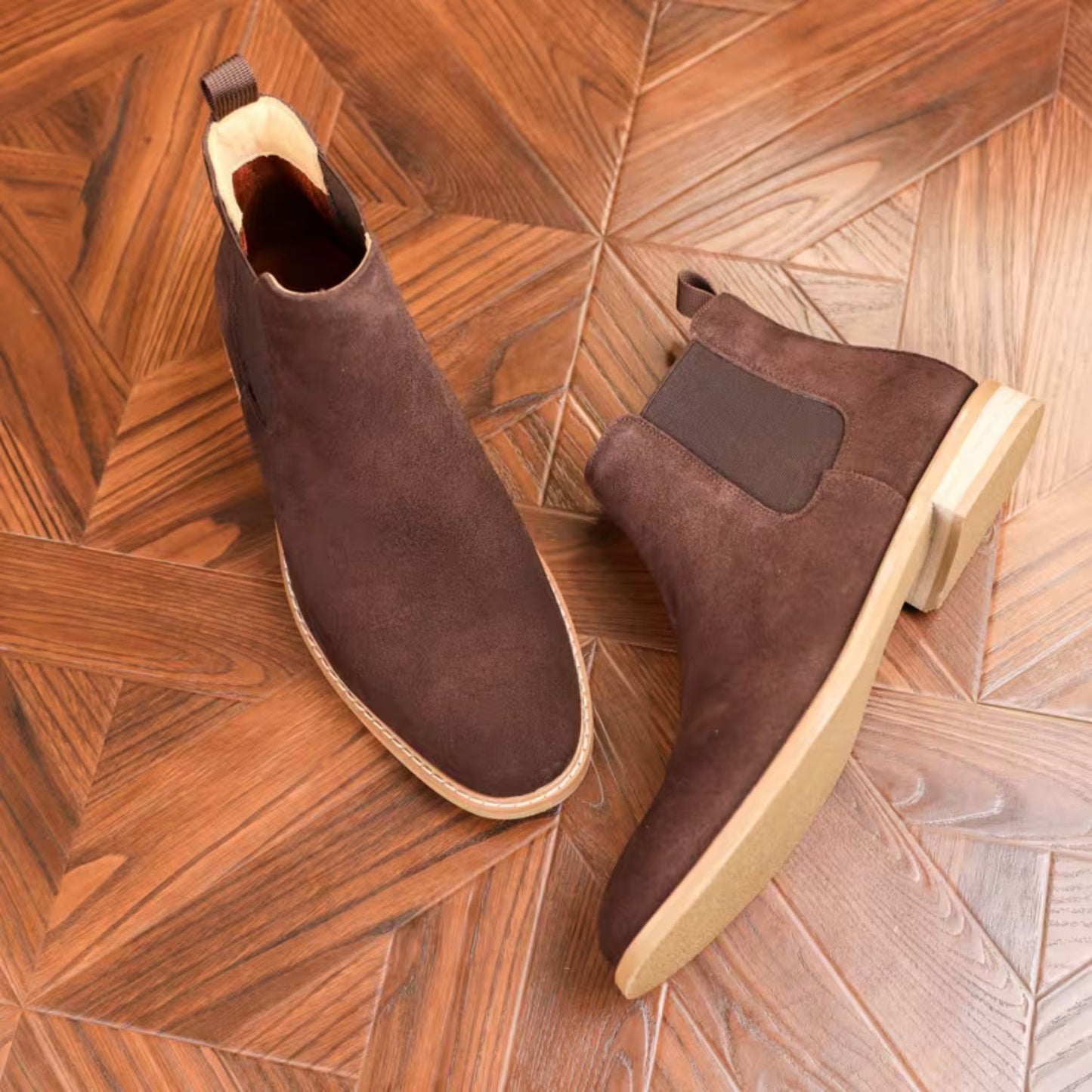 Classic Suede Chelsea Boots | Revangiol