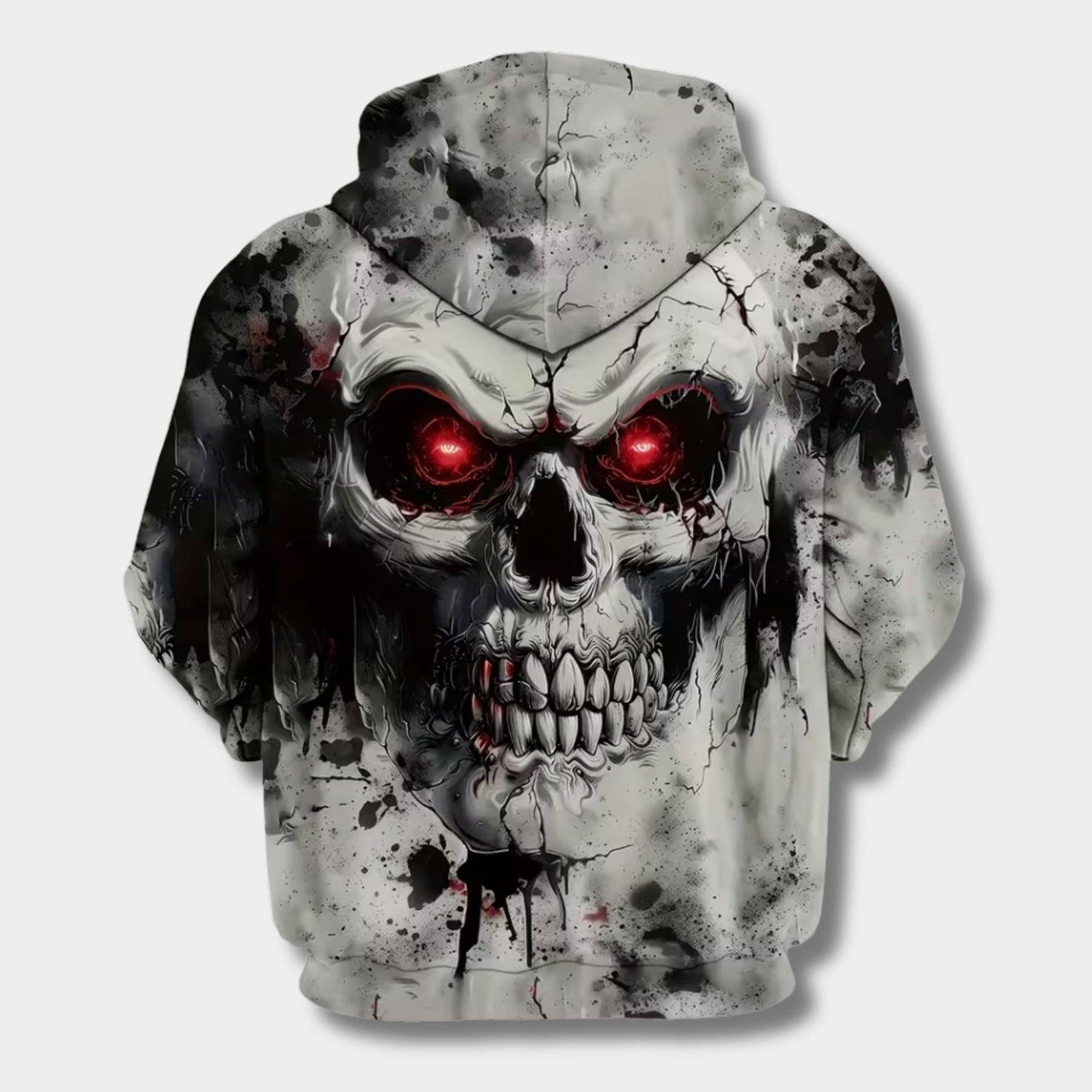 Novelty Skull Graphic Print Hoodie | Revangiol