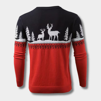 Reindeer & Pine Christmas Sweater | Revangiol