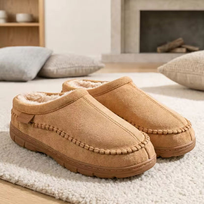 Warm Lined Moccasin Slippers | Revangiol