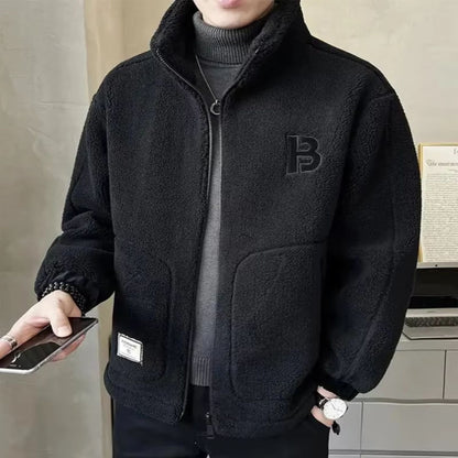 High-Collar Sherpa Fleece Jacket | Revangiol