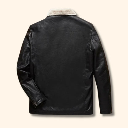 Classic Winter Leather Jacket | Revangiol