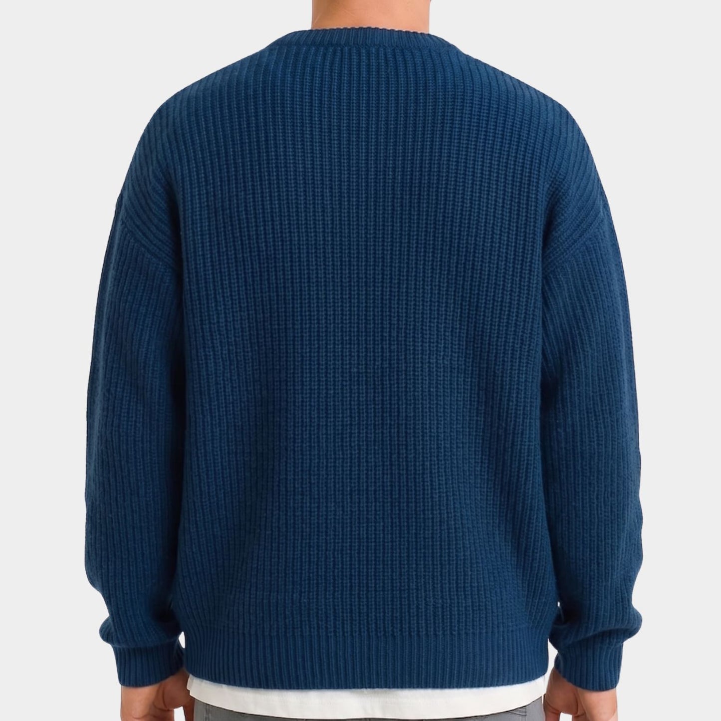 Oversized Ribbed Knit Sweater | Revangiol