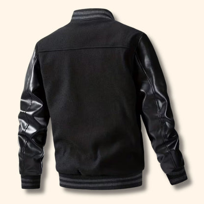 Varsity Leather Jacket | Revangiol