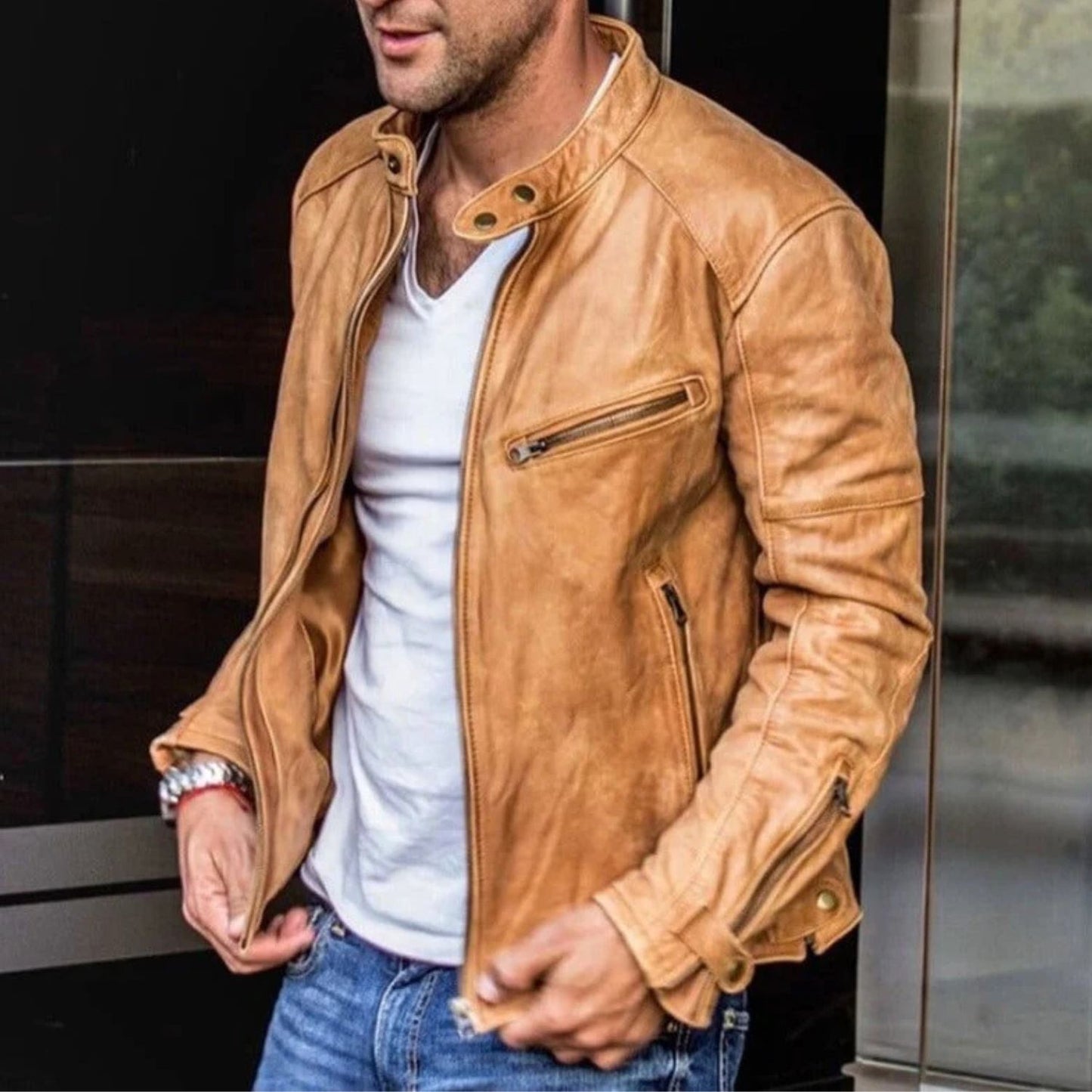 Classic Moto Leather Jacket | Revangiol