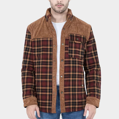 Fleece Lined Flannel Shirt Jacket | Revangiol
