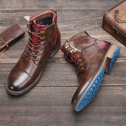 Heritage Leather Ankle Boots | Revangiol