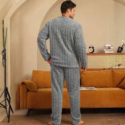 Plush Jacquard Bear Pajama Set | Revangiol