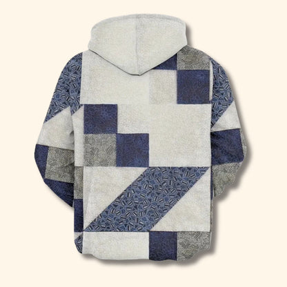 Geometric Print Pullover Hoodie | Revangiol