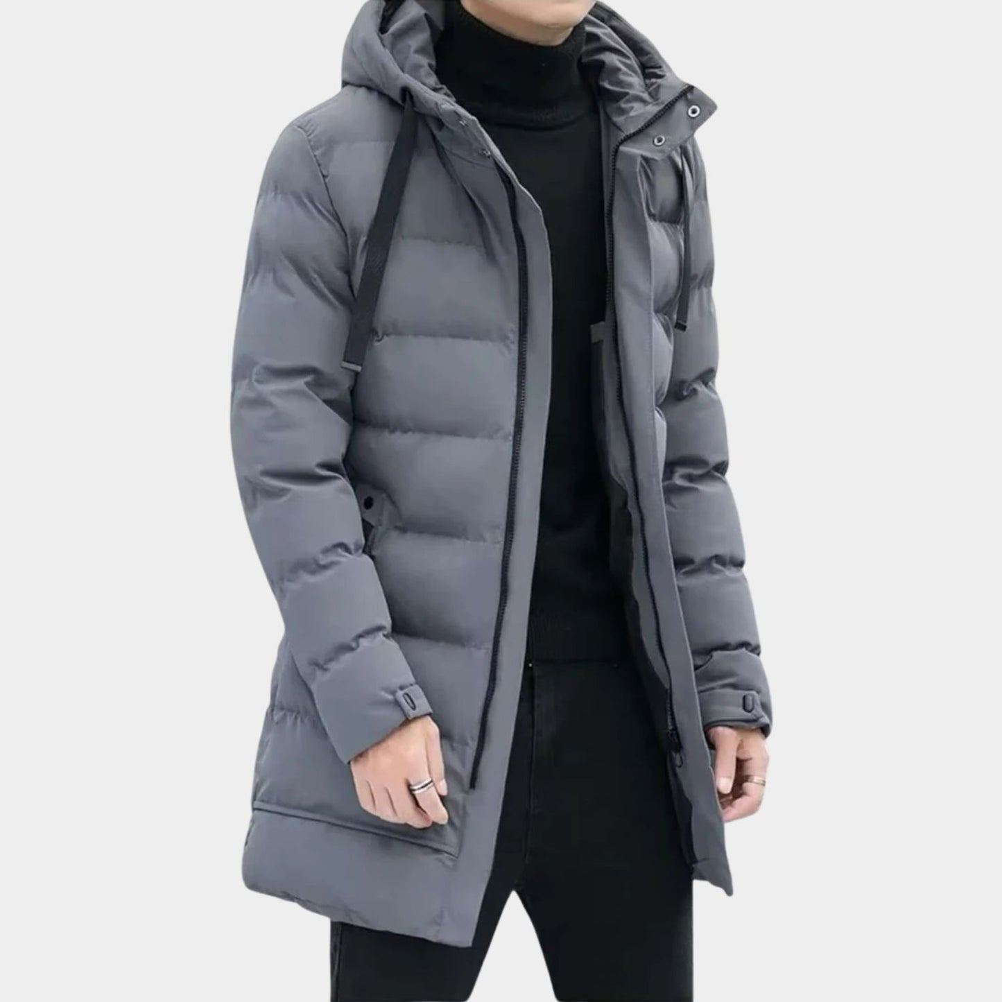 Insulated Hooded Longline Ski Coat | Revangiol