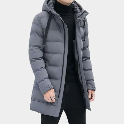 Insulated Hooded Longline Ski Coat | Revangiol