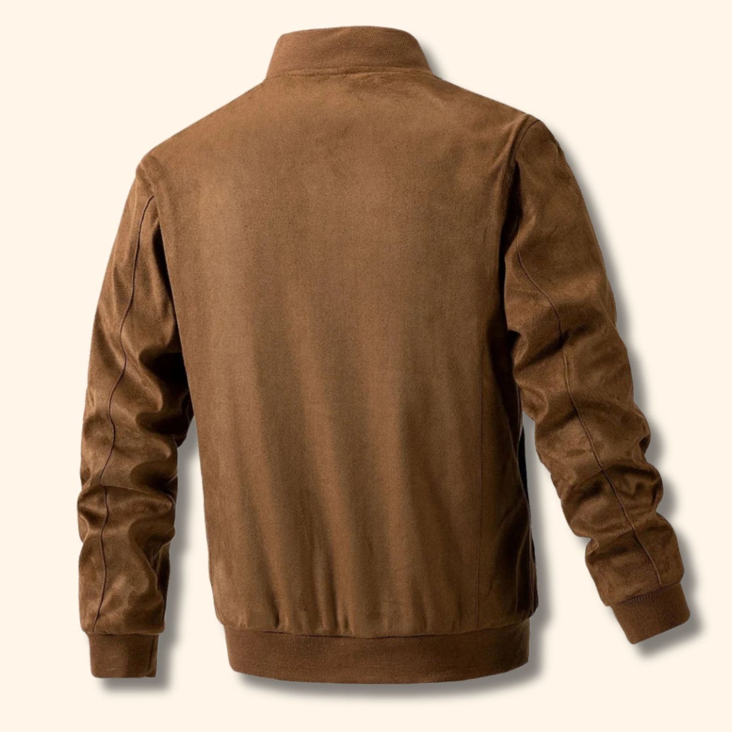 Suede Finish Bomber Jacket | Revangiol