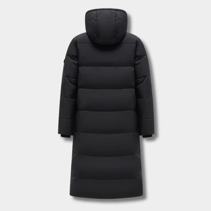 Long Hooded Puffer Ski Coat | Revangiol
