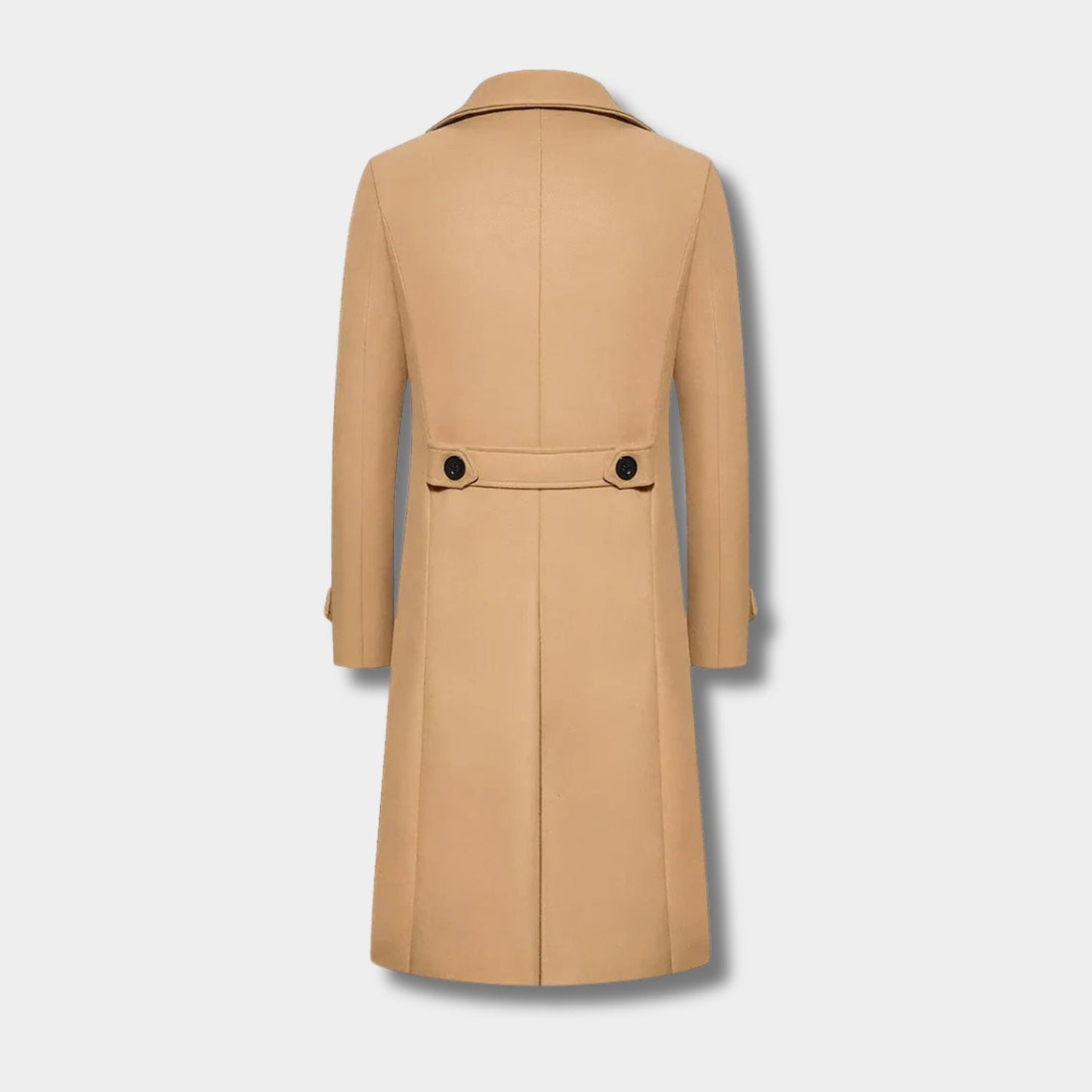 Double Button Longline Over Coat | Revangiol