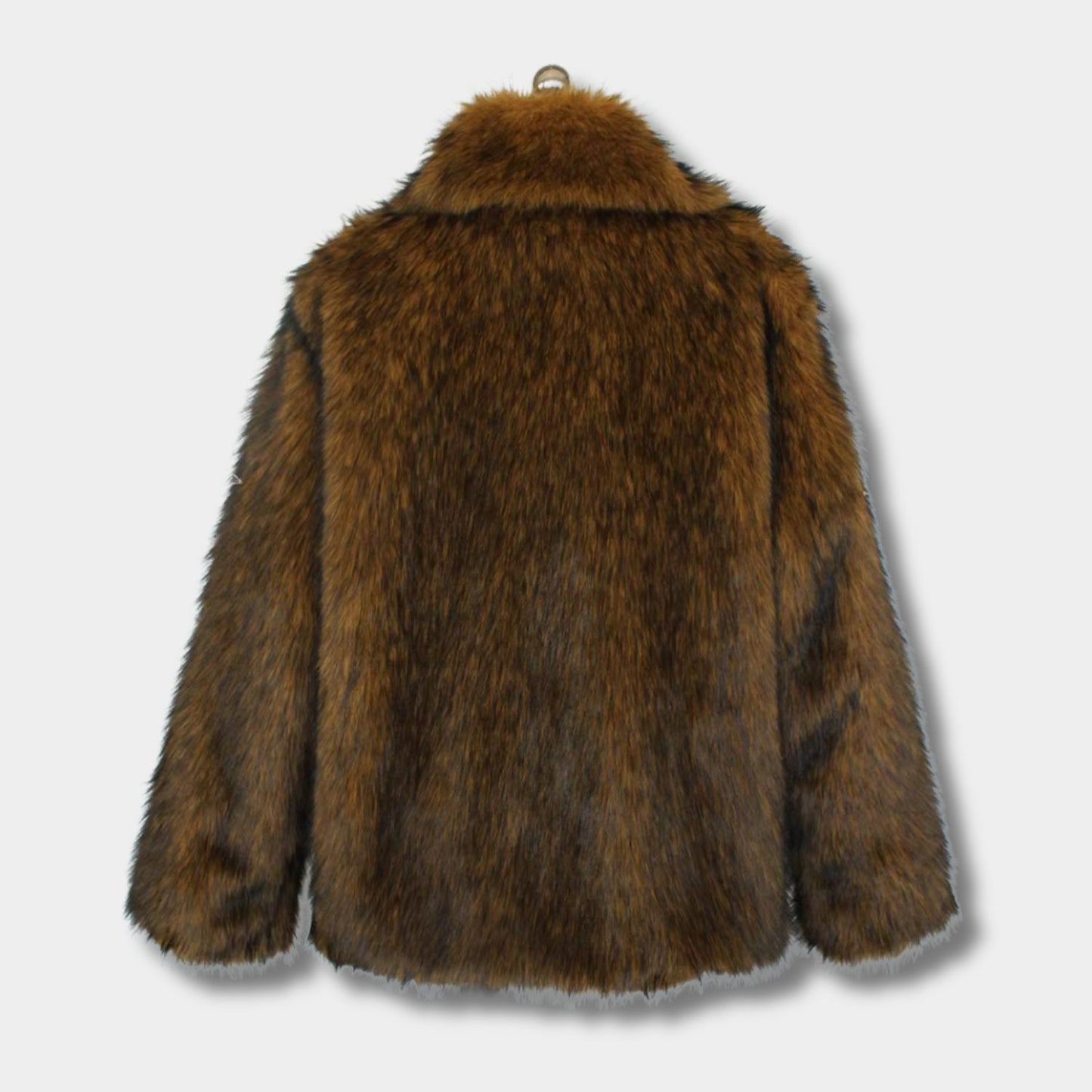 Wide-Lapel Faux Fur Jacket | Revangiol
