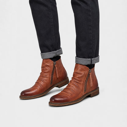 Vintage Side Zip Dress Boots | Revangiol