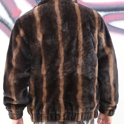 Vintage Sable Faux Fur Jacket | Revangiol