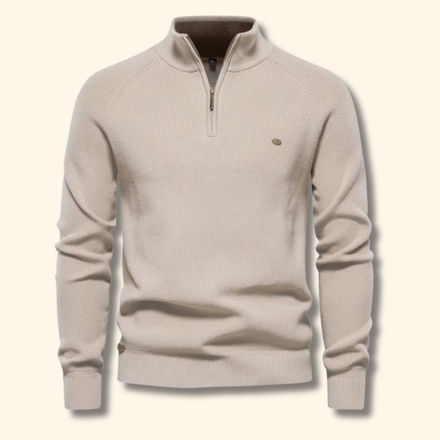 Quarter-Zip Textured Sweater | Revangiol