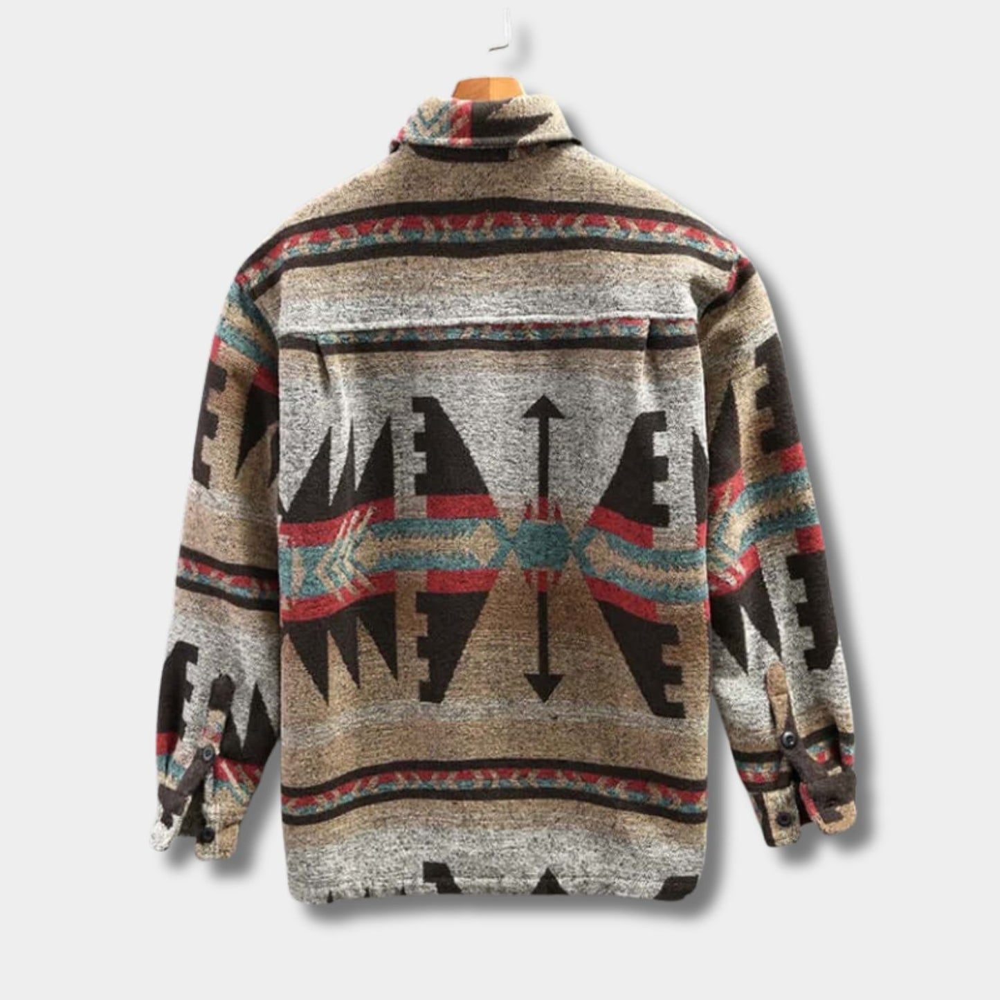 Southwestern Pattern Flannel Shirt Jacket | Revangiol