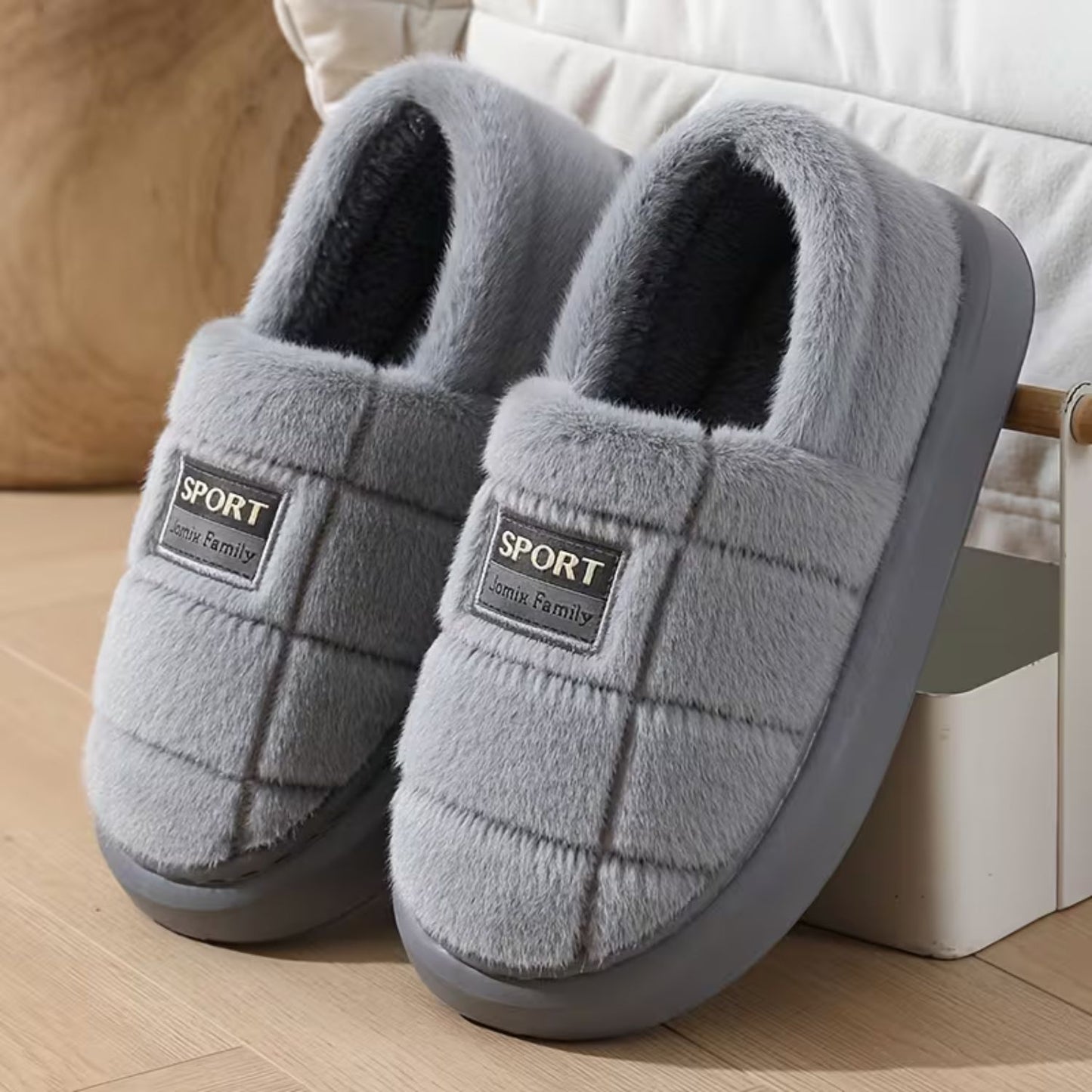 Plush Padded Winter Slippers | Revangiol