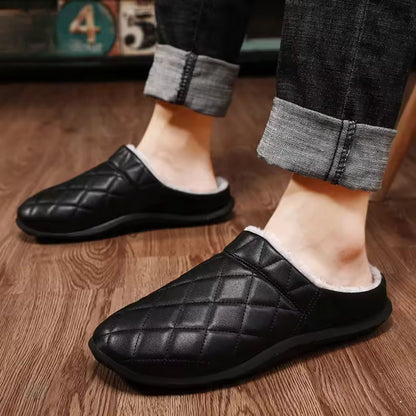 Quilted Plush-Lined House Slippers | Revangiol
