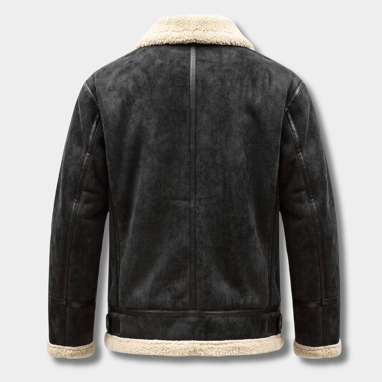Sherpa-Lined Aviator Fleece Jacket | Revangiol