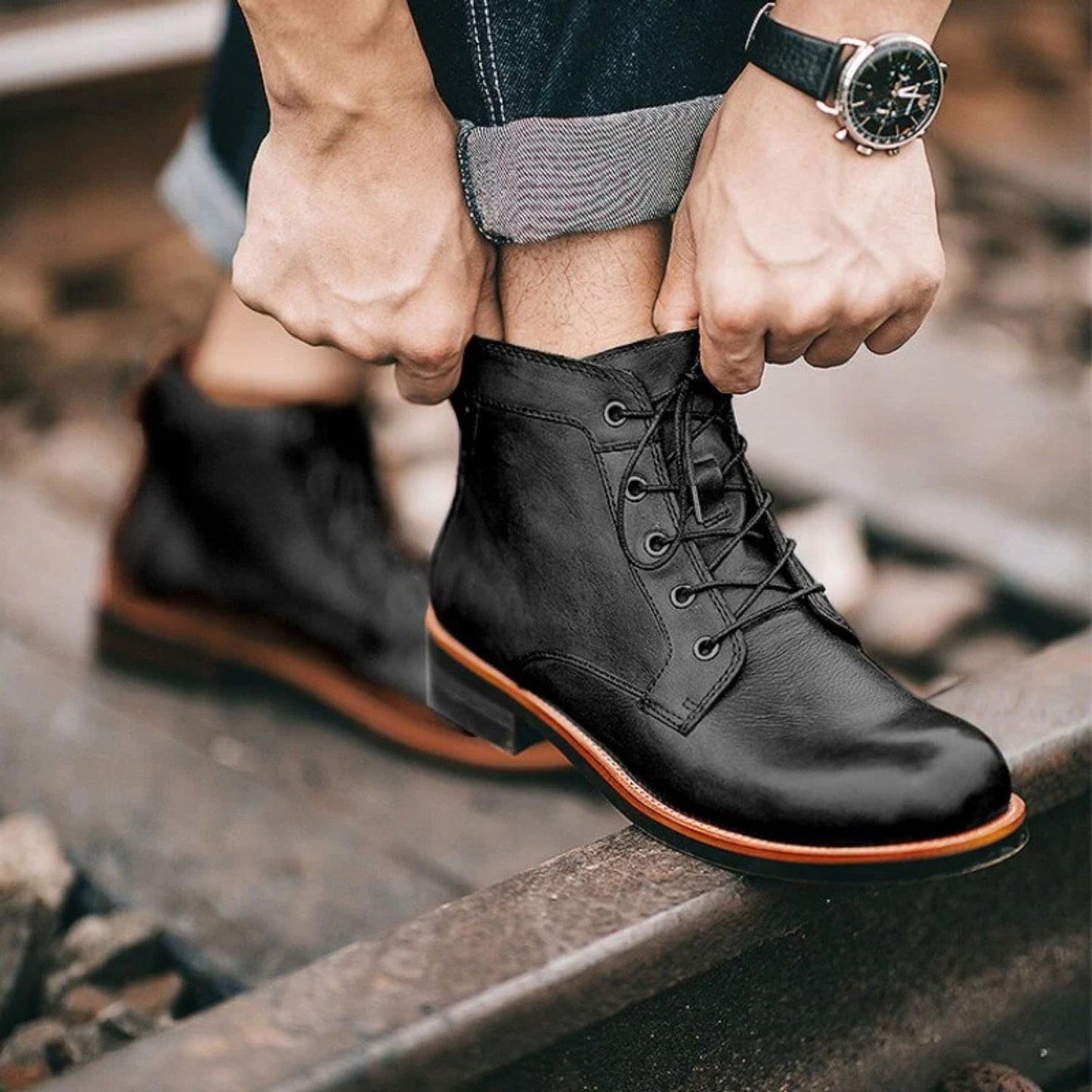 Classic Leather Dress Boots | Revangiol