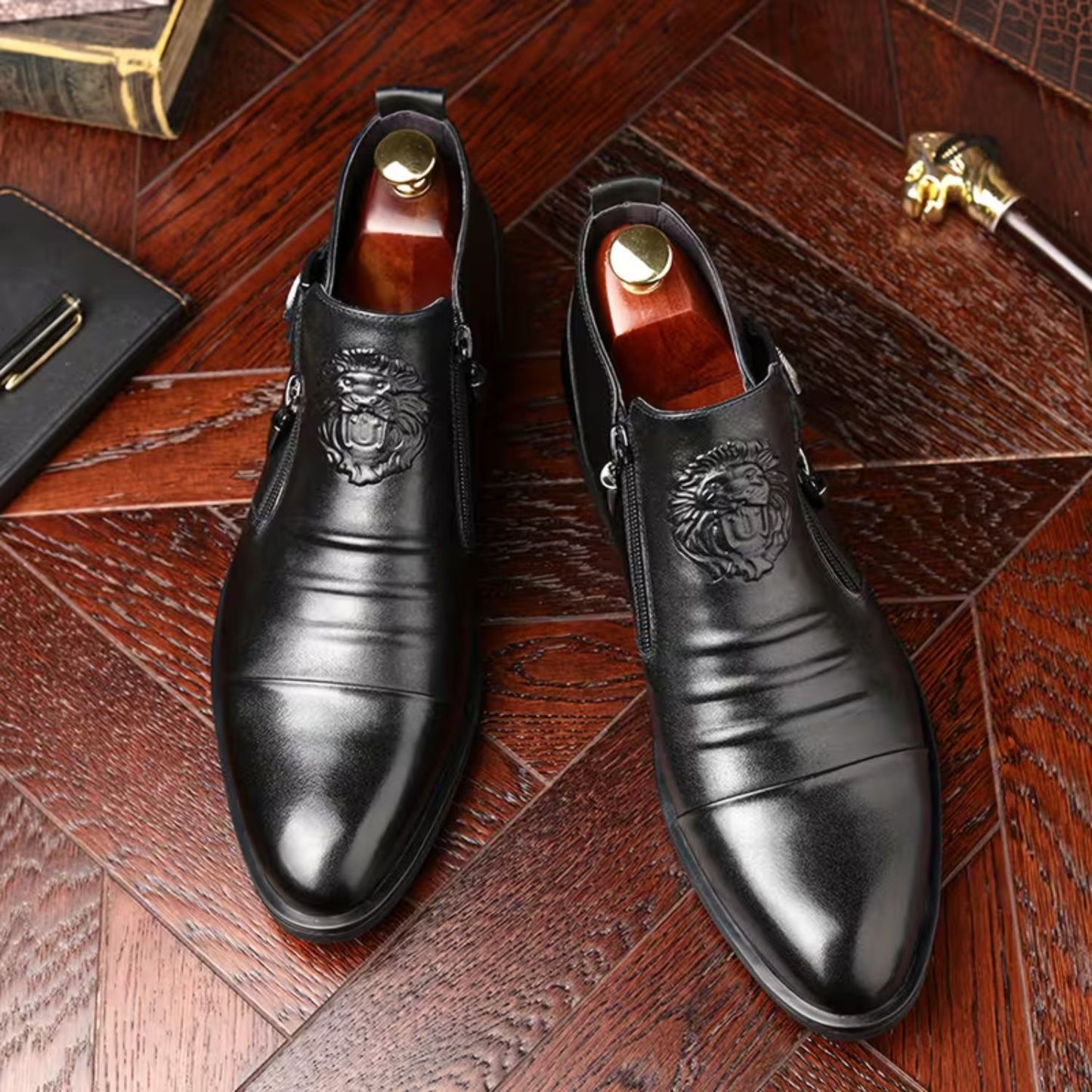 Embossed Chelsea Dress Boots | Revangiol
