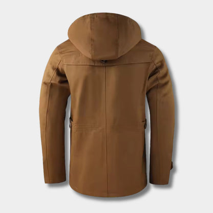 Button Front Hooded Winter Jacket | Revangiol