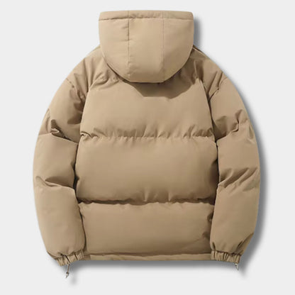 Drawstring Hood Puffer Winter Jacket | Revangiol