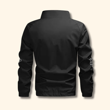 Racing Print Aviator Jacket | Revangiol
