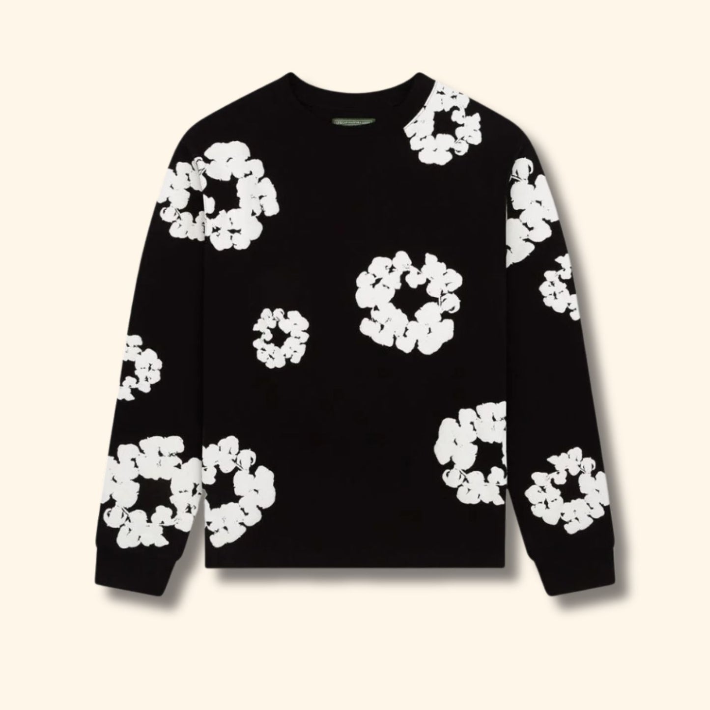 Floral Print Crew Neck Sweater | Revangiol