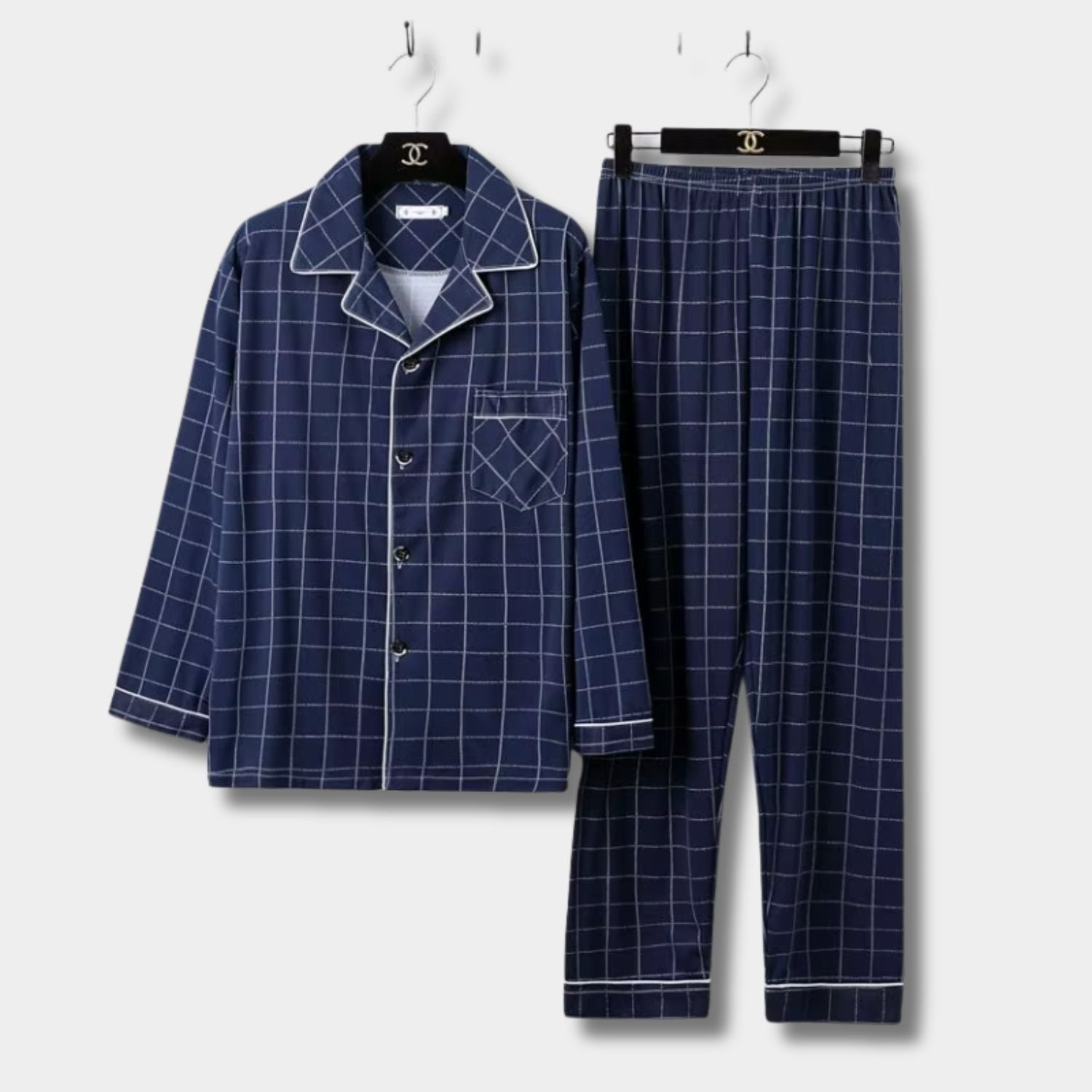 Dark Blue Check