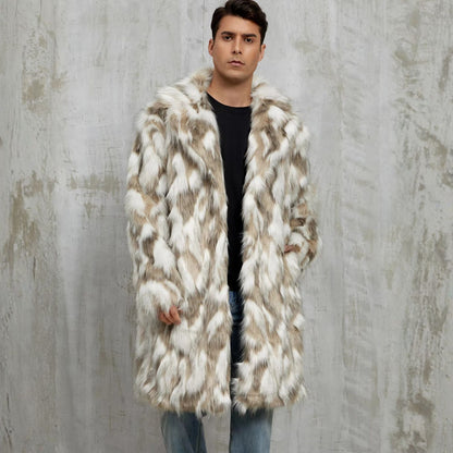 Animal Print Faux Fur Coat | Revangiol
