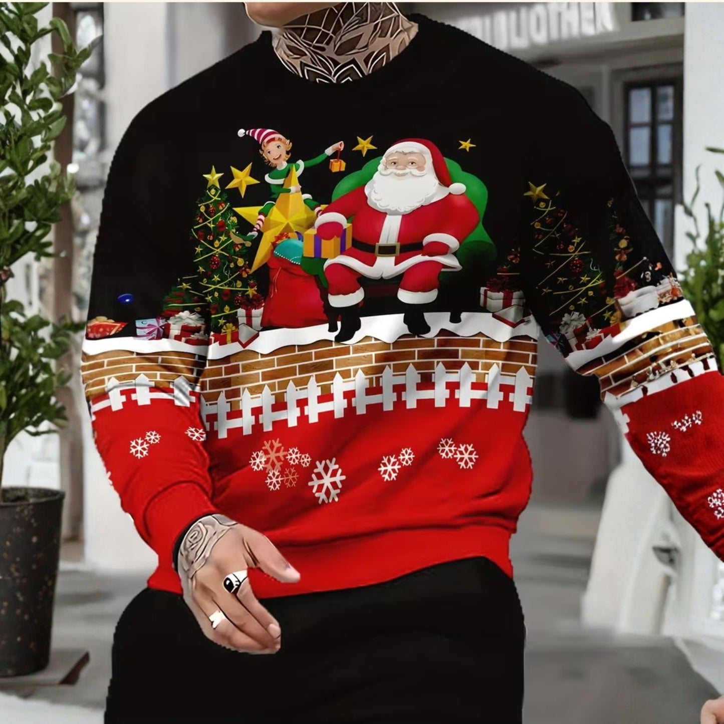 Santa Holiday Christmas Sweater | Revangiol