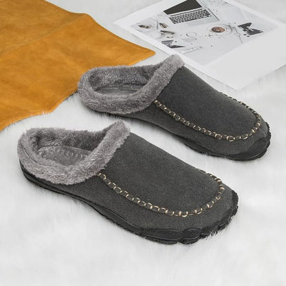 Fleece Lined Moccasin Slippers | Revangiol