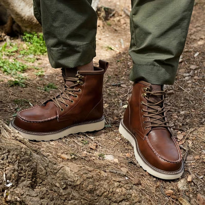 Classic Moc Toe Work Boots | Revangiol