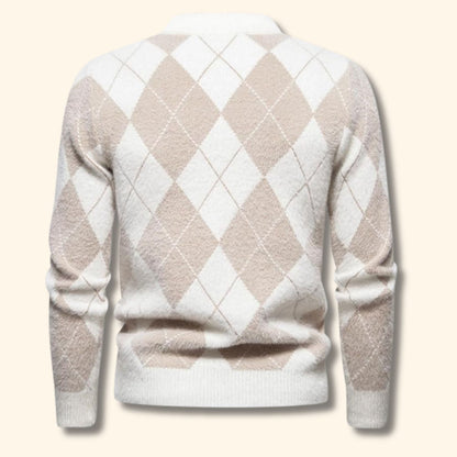 Argyle Knit Sweater | Revangiol