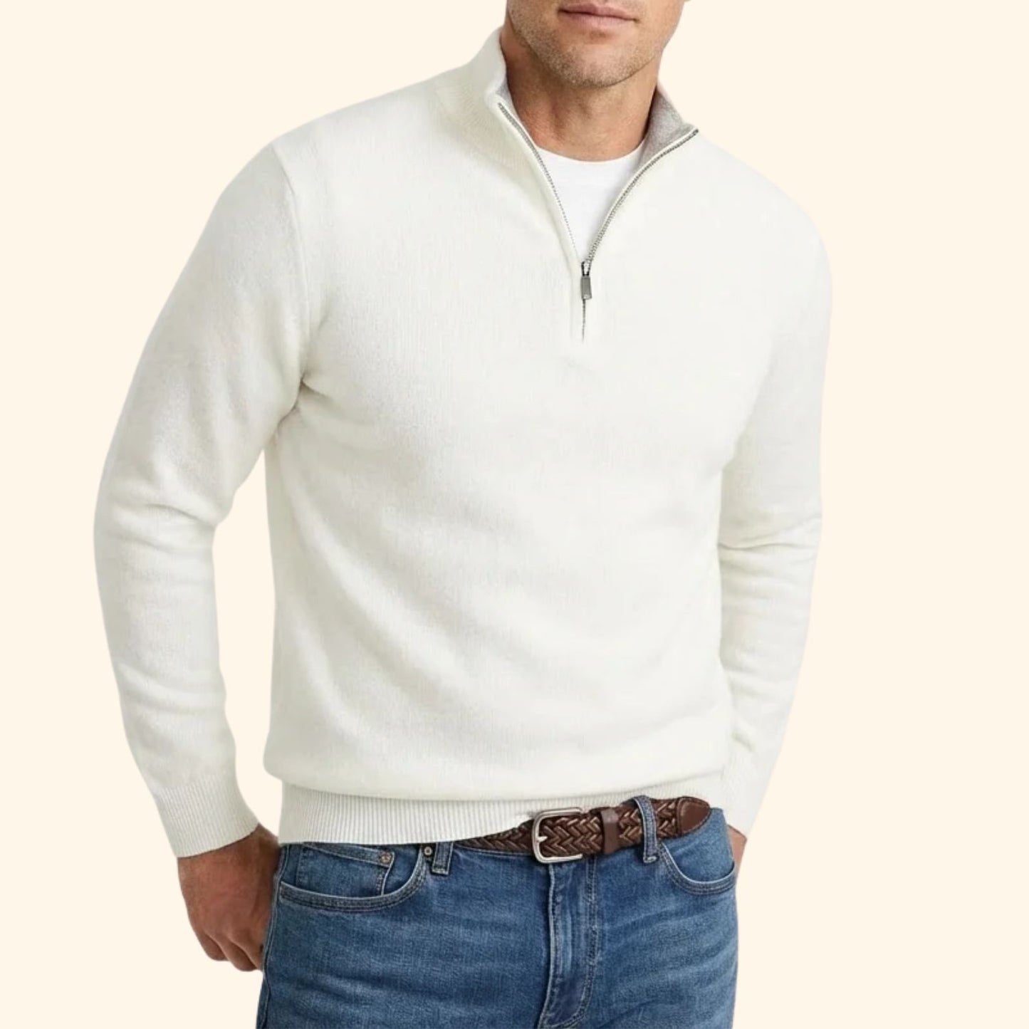 Classic Quarter-Zip Jumper | Revangiol