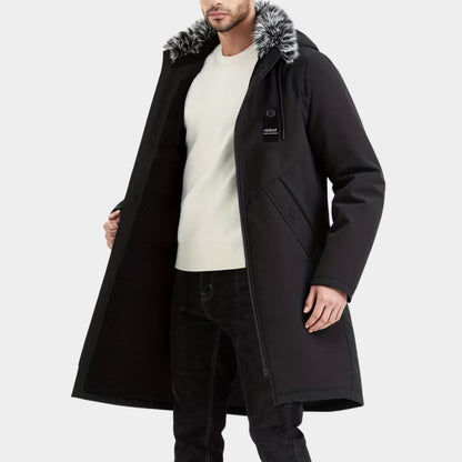 Fur Hood Longline Ski Coat | Revangiol