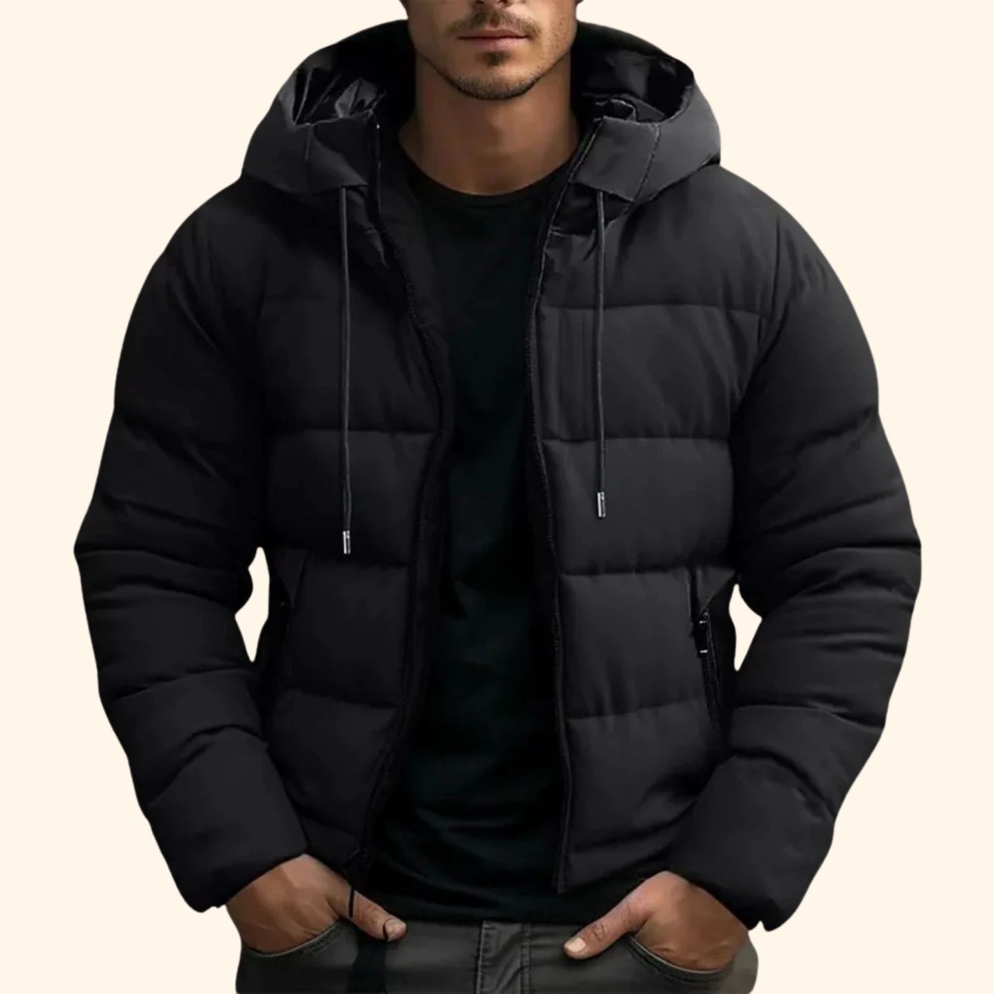 Insulated Hooded Puffer Jacket | Revangiol