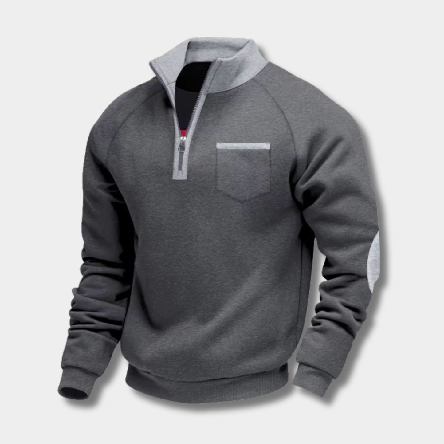 Fleece Pocket Pullover Quarter-Zip | Revangiol