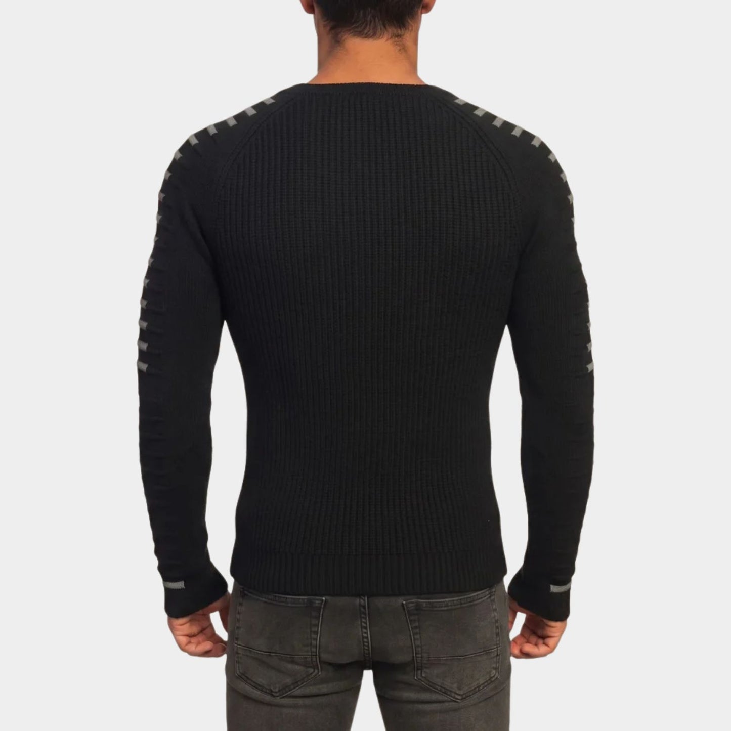 Sport Stripe Knit Sweater | Revangiol