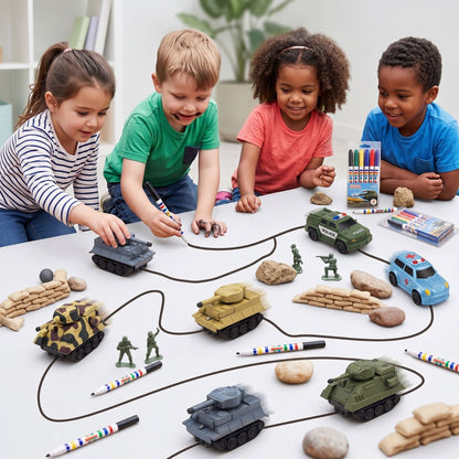 Line Following Drawing Toy Car | Revangiol